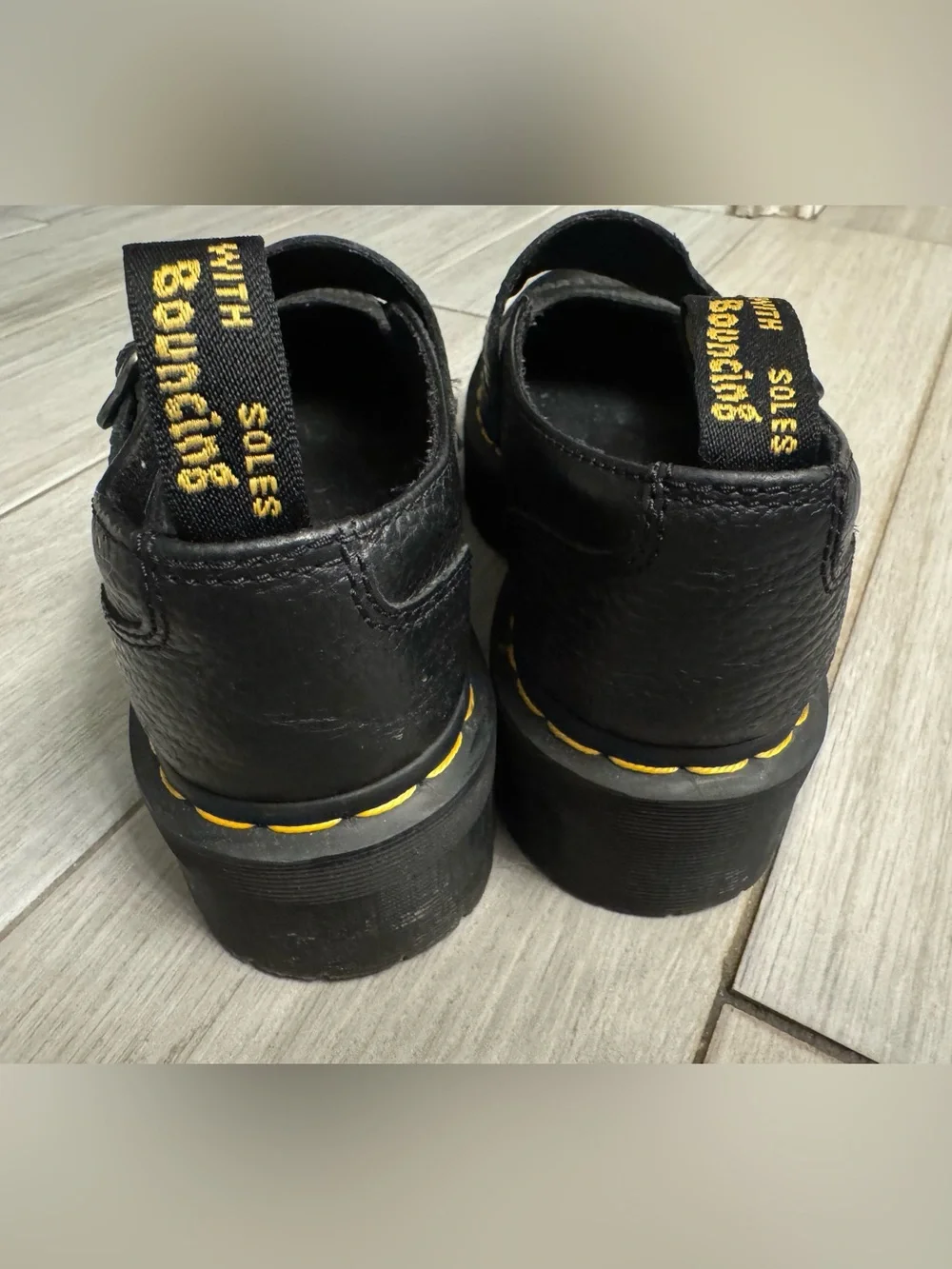 Dr. Martens Women’s ' Black Mary Jane Platform Shoes